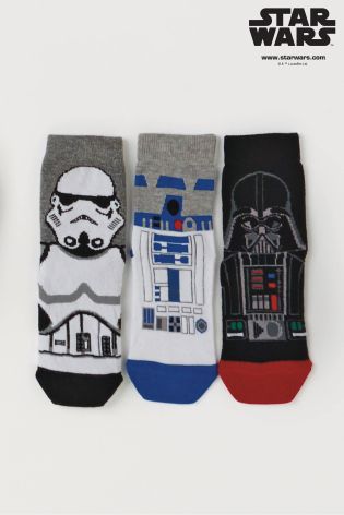 Multi Star Wars Socks Three Pack (Older Boys)
